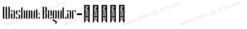 Washout Regular字体转换